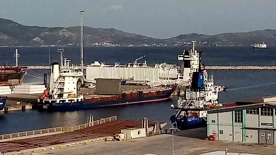 Hayvan yüklü gemi iki saatte tahliye edildi