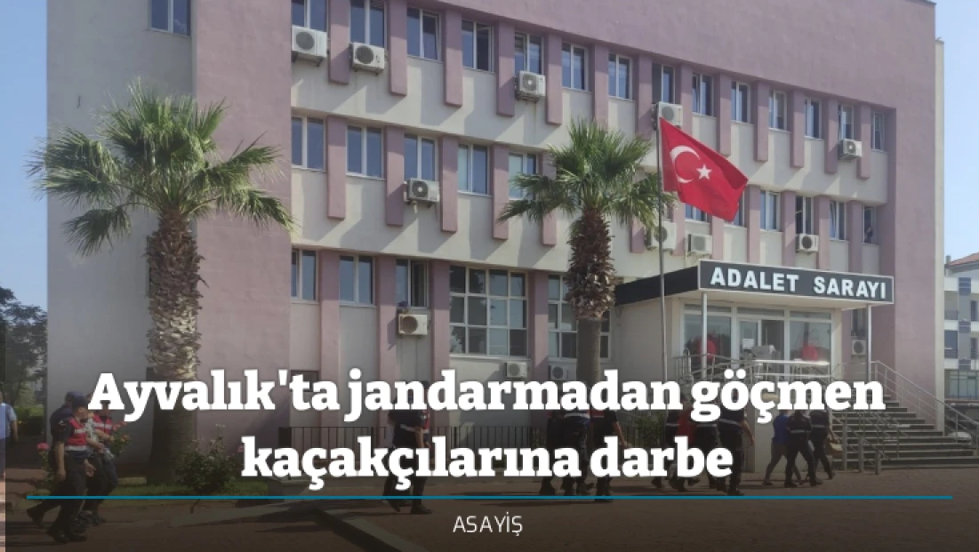 Ayvalık'ta jandarmadan göçmen kaçakçılarına darbe