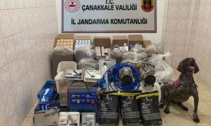 Çanakkale'de kaçak sigara operasyonu