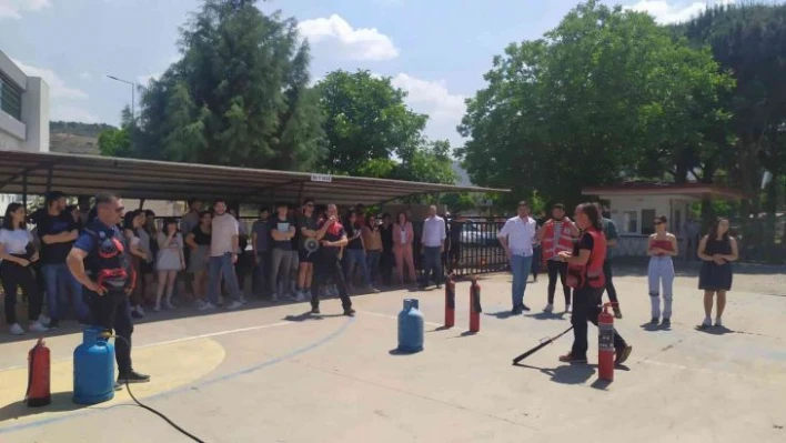 ADÜ Yenipazar MYO'da 'Acil Durum ve Yangın Tatbikatı' gerçekleşti