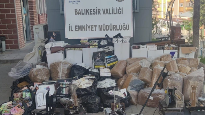 Balıkesir'de kaçak tütün operasyonu