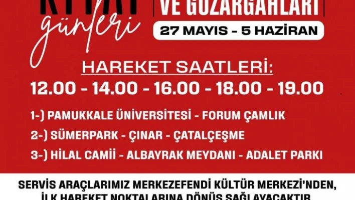 Merkezefendi'de kitap günleri için özel servis