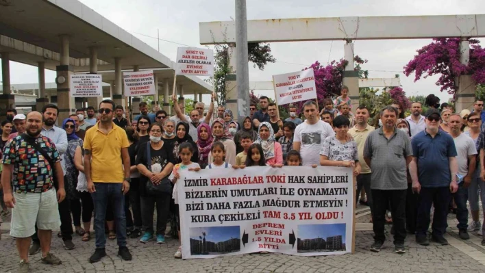 TOKİ'nin konut inşaatı Karabağlar Belediyesi'nin itirazları nedeniyle başlayamadı