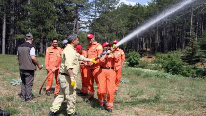 Türk Kızılay çalışanlarına yangın eğitim